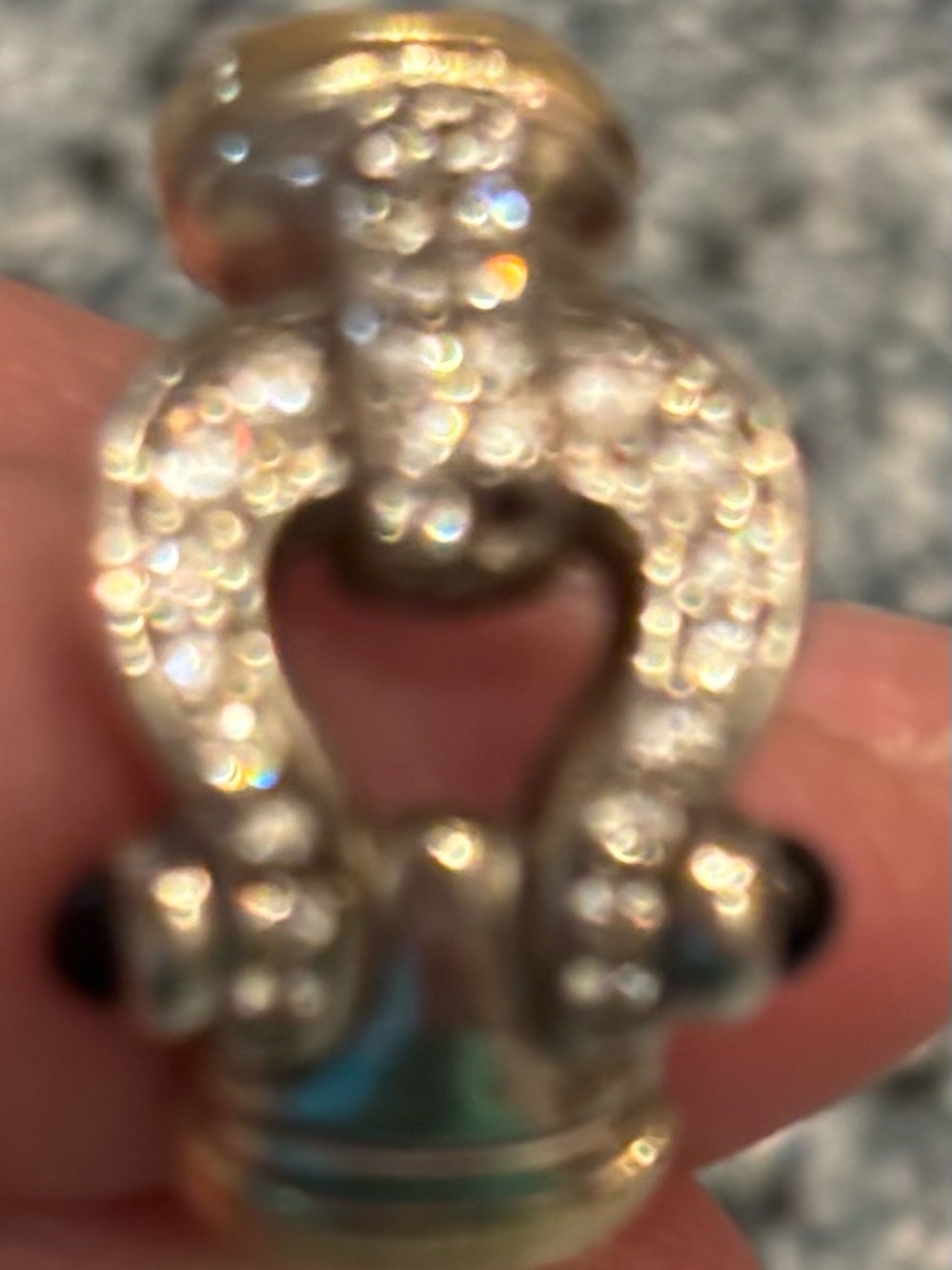 Sparkling Pavé Horseshoe Statement Ring